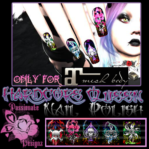 Second Life Marketplace Passionate Designz Hardcore Queen Nail Polish